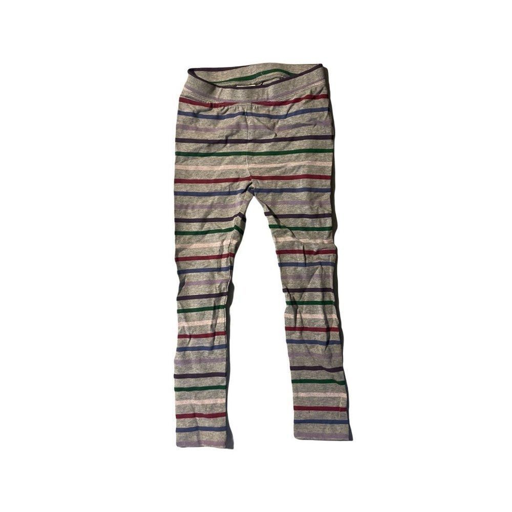 Spotted Zebra Girls Navy Blue Gray Striped Dotted Stretch Legging Sz 4T Lot Of 4